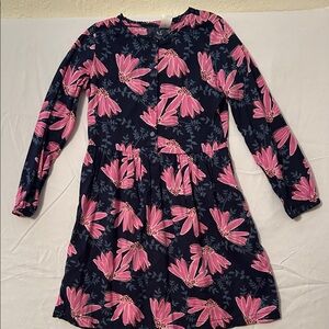 Carter's Navy Dress with Pink Floral Pattern